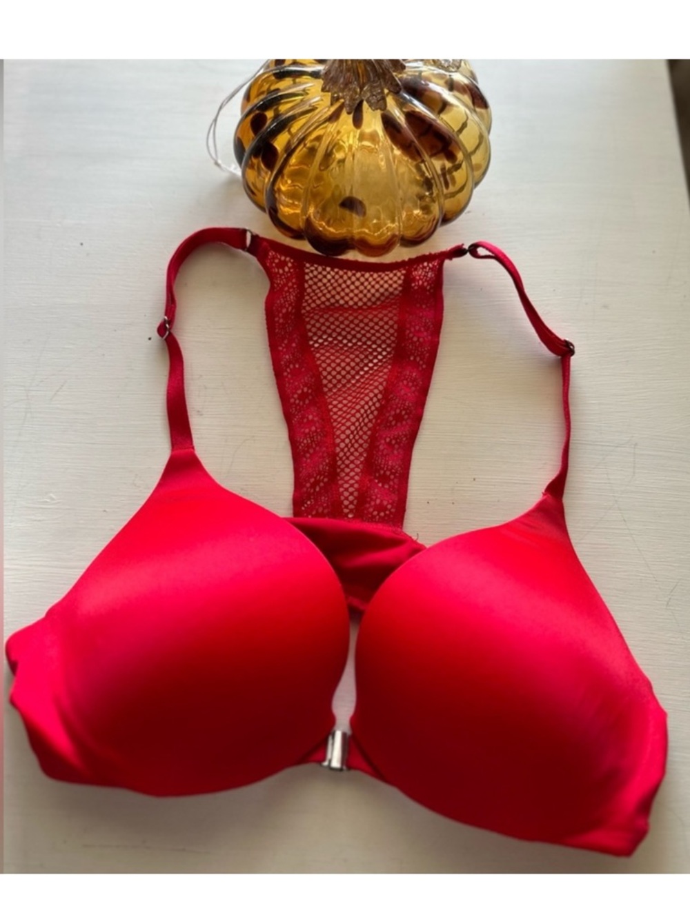 Victoria’s Secret 32B Bra Bundle ✨ Push Up & Lace Essentials Red Black Pink - Picture 2 of 5